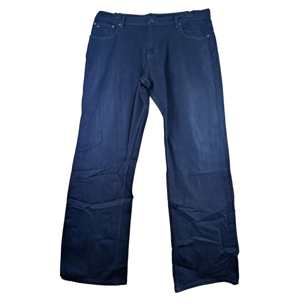 Tommy Hilfiger Freedom Jean Mens 38x31‎ Dark Wash Navy Blue Denim Straight Leg